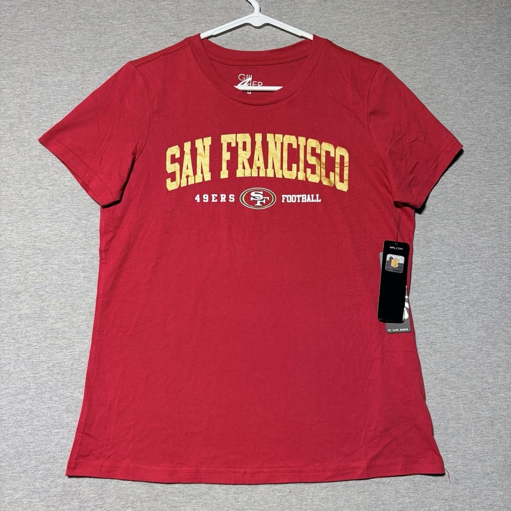 San Francisco 49ers Tee G-III 4Her Carl Banks Red Plus Size 3XL New "Flawed"